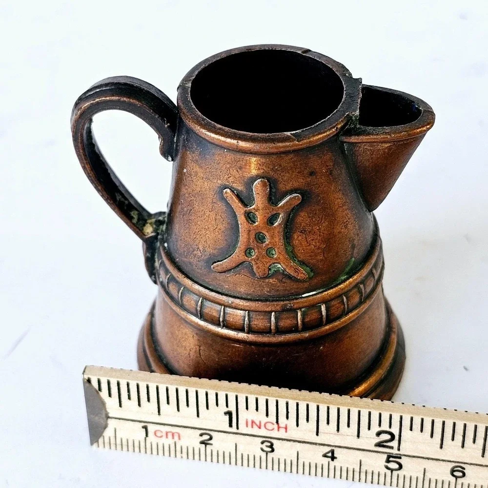 1977 Durham Industries Miniature Pitcher Diecast Copper Tone Item 43 Collectible